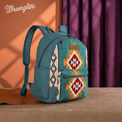 WG174-91153   Wrangler Southwestern  Knitted Backpack - Turquoise