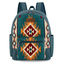 WG174-91153   Wrangler Southwestern  Knitted Backpack - Turquoise