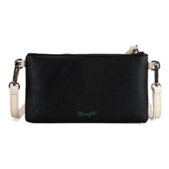 WG184-1813   Wrangler Crossbody Wallet Cardholder - Black