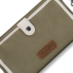 WG184-1813   Wrangler Crossbody Wallet Cardholder - Green