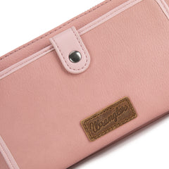 WG184-1813   Wrangler Crossbody Wallet Cardholder - Pink