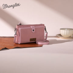 WG184-1813   Wrangler Crossbody Wallet Cardholder - Pink