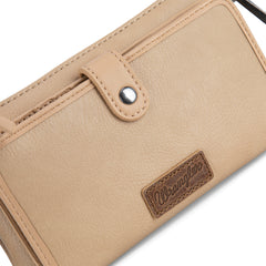 WG184-1813   Wrangler Crossbody Wallet Cardholder - Tan