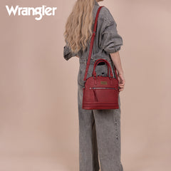 WG186-9112  Wrangler Top Handle Classic Barrel Satchel Bag/Crossbody