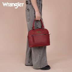 WG186-9112  Wrangler Top Handle Classic Barrel Satchel Bag/Crossbody