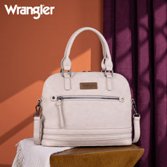 WG186-9112  Wrangler Top Handle Classic Barrel Satchel Bag/Crossbody