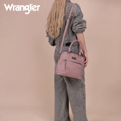 WG186-9112  Wrangler Top Handle Classic Barrel Satchel Bag/Crossbody