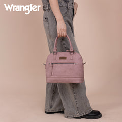 WG186-9112  Wrangler Top Handle Classic Barrel Satchel Bag/Crossbody