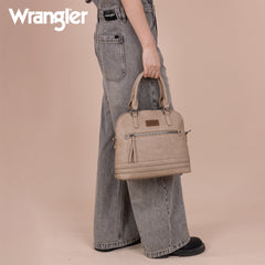 WG186-9112  Wrangler Top Handle Classic Barrel Satchel Bag/Crossbody