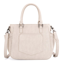 WG187-8318  Wrangler Carry-All Buckle Tote/Crossbody - Beige