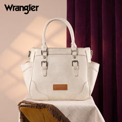 WG187-8318  Wrangler Carry-All Buckle Tote/Crossbody - Beige