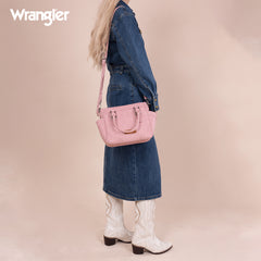 WG187-8318  Wrangler Carry-All Buckle Tote/Crossbody - Pink