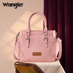 WG187-8318  Wrangler Carry-All Buckle Tote/Crossbody - Pink