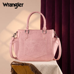 WG187-8318  Wrangler Carry-All Buckle Tote/Crossbody - Pink