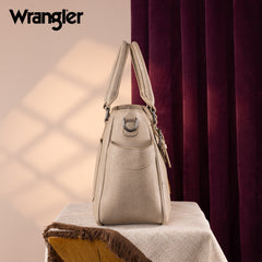 WG187-8318  Wrangler Carry-All Buckle Tote/Crossbody - Tan