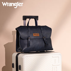 WG190-8319  Wrangler Top Handle Carry Satchel/Laptop Bag/Backpack/Crossbody -Navy