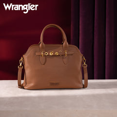 WG201-8012   Wrangler Top Handle Tote/Crossbody - Brown