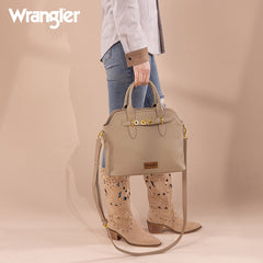 WG201-8012   Wrangler Top Handle Tote/Crossbody - Khaki