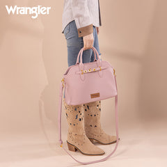 WG201-8012   Wrangler Top Handle Tote/Crossbody - Pink