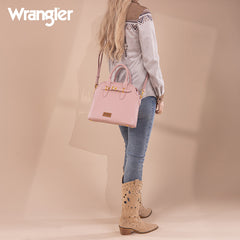 WG201-8012   Wrangler Top Handle Tote/Crossbody - Pink