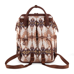 WG2210-9110  Wrangler Aztec Printed Callie Backpack - Tan