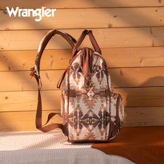 WG2210-9110  Wrangler Aztec Printed Callie Backpack - Tan