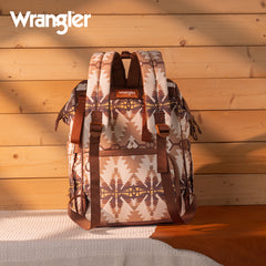 WG2210-9110  Wrangler Aztec Printed Callie Backpack - Tan