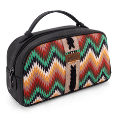 WG2211 -190 Wrangler Southwestern Pattern Print Multi Purpose/Travel Pouch -Black