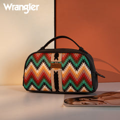 WG2211 -190 Wrangler Southwestern Pattern Print Multi Purpose/Travel Pouch -Black