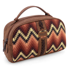 WG2211 -190 Wrangler Southwestern Pattern Print Multi Purpose/Travel Pouch - Brown