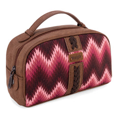 WG2211 -190 Wrangler Southwestern Pattern Print Multi Purpose/Travel Pouch - Dark Pink