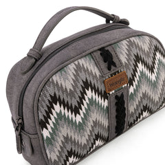 WG2211 -190 Wrangler Southwestern Pattern Print Multi Purpose/Travel Pouch - Grey