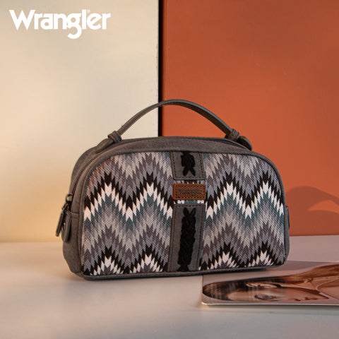 WG2211 -190 Wrangler Southwestern Pattern Print Multi Purpose/Travel Pouch - Grey