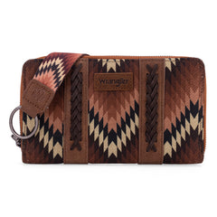 WG2211-W006  Wrangler Southwestern Art Print Wallet  -Brown