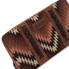 WG2211-W006  Wrangler Southwestern Art Print Wallet  -Brown