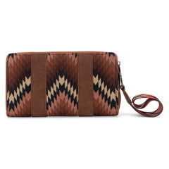 WG2211-W006  Wrangler Southwestern Art Print Wallet  -Brown