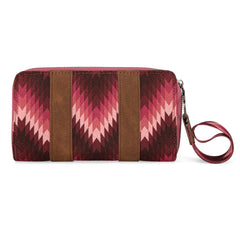 WG2211-W006  Wrangler Southwestern Art Print Wallet  -Dark Pink