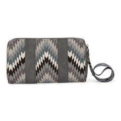 WG2211-W006  Wrangler Southwestern Art Print Wallet  -Grey