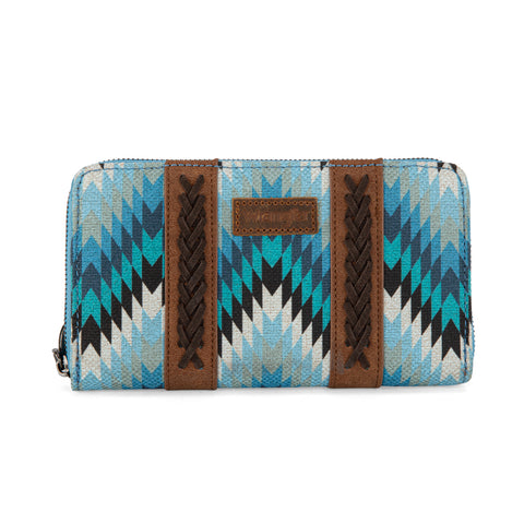 WG2211-W006  Wrangler Southwestern Art Print Wallet  -Jean