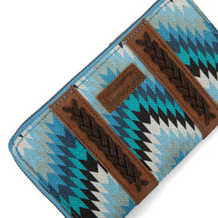 WG2211-W006  Wrangler Southwestern Art Print Wallet  -Jean