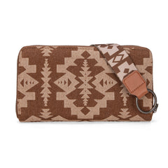 WG2212-W006  Wrangler Southwestern Art Print Wallet  -Brown