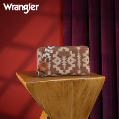 WG2212-W006  Wrangler Southwestern Art Print Wallet  -Brown