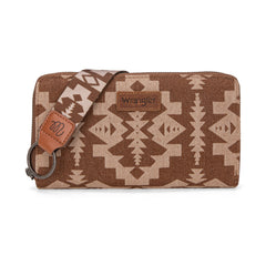 WG2212-W006  Wrangler Southwestern Art Print Wallet  -Brown