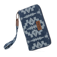 WG2212-W006  Wrangler Southwestern Art Print Wallet  -Jean