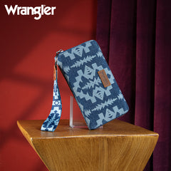 WG2212-W006  Wrangler Southwestern Art Print Wallet  -Jean