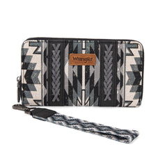 WG2213-W006  Wrangler Southwestern Art Print Wallet  - Black (ONLINE ONLY)