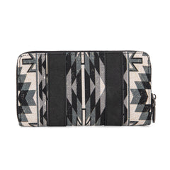 WG2213-W006  Wrangler Southwestern Art Print Wallet  - Black (ONLINE ONLY)