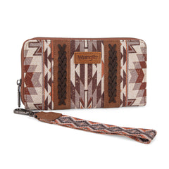 WG2213-W006  Wrangler Southwestern Art Print Wallet  - BROWN (ONLINE ONLY)