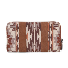 WG2213-W006  Wrangler Southwestern Art Print Wallet  - BROWN (ONLINE ONLY)