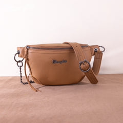 WG30-194 Wrangler Genuine Leather Belt Bag - Brown